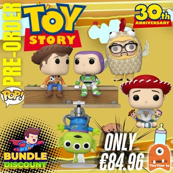 FUNKO POP! Super Discount Bundle of 4 Toy Story 30TH Disney Pre-Order
