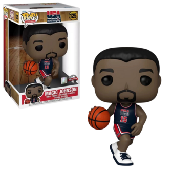 Funko POP! Sports USA Basketball - Magic Johnson (1992 Team USA Navy Uni)10 INCH 125 NBA