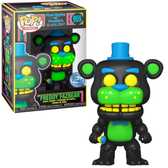 Funko POP! GAMES: FIVE NIGHTS AT FREDDYS BLACKLIGHT &ndash;955 FREDDY FAZBEAR  Exclusive