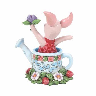 Disney Traditions Piglet in a Watering Can Figurine 6014320