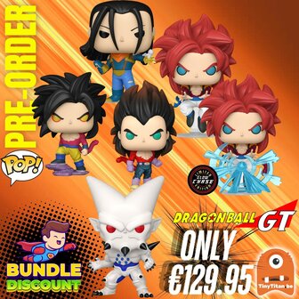 FUNKO POP! Super Discount Bundle of 5 + Chase Dragon Ball GT Pre-Order