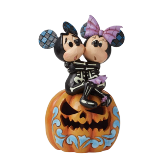Disney Traditions Spine-tingling Sweethearts (Mickey &amp; Minnie LED Pumpkin) 6016596