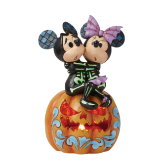 Disney Traditions Spine-tingling Sweethearts (Mickey &amp; Minnie LED Pumpkin) 6016596