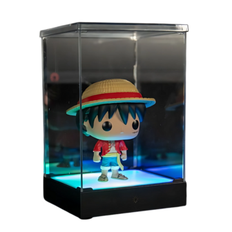 LED DISPLAY BOX - Acrylic Lighting Display Case - 8 Lighting Modes
