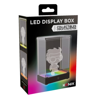 LED DISPLAY BOX - Acrylic Lighting Display Case - 8 Lighting Modes