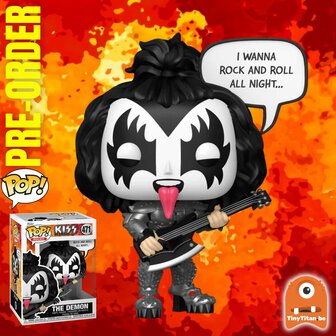 FUNKO POP! THE DEMON (R&amp;R ALL NIGHT) 471 KISS Pre-Order