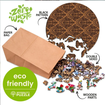 Gaudy Cougar 150 Wooden Puzzle
