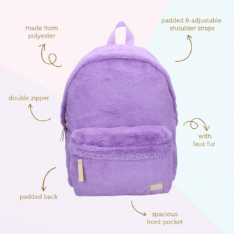 Backpack Milky Kiss The Wow Factor PURPLE 37 x 26 x 12 cm