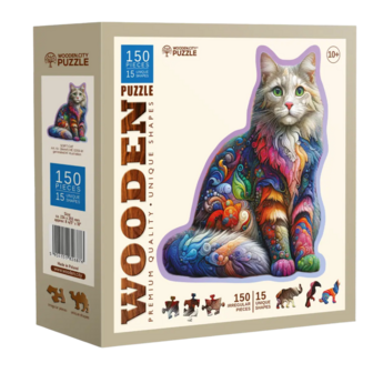 Soft Cat 150 Wooden Puzzle