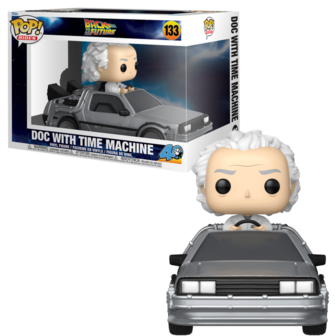 FUNKO POP! Rides Deluxe Doc with Time Machine Back to the Future Pre-Order