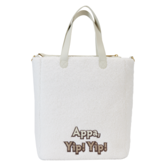 LOUNGEFLY Avatar The Last Airbender Appa Cosplay Plush with Momo Charm - Tote Bag
