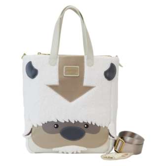 LOUNGEFLY Avatar The Last Airbender Appa Cosplay Plush with Momo Charm - Tote Bag
