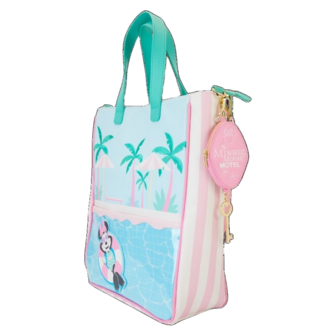 LOUNGEFLY Minnie Mouse Vacation Style Tote Bag With Coin Purse