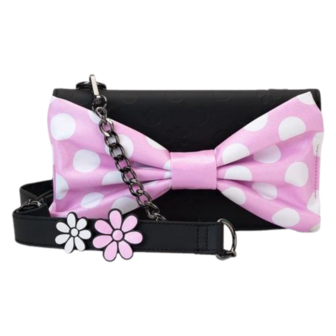 LOUNGEFLY DISNEY - Minnie &quot;Floral Rock the Dots&quot; - Crossbody Bag