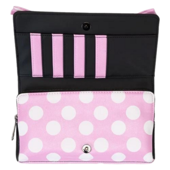 LOUNGEFLY DISNEY - Minnie &quot;Floral Rock the Dots&quot; - Crossbody Bag