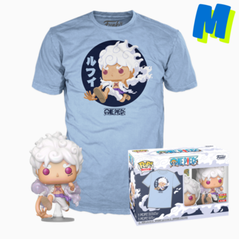 Funko POP! &amp; TEE Box Luffy Gear Five - One Piece Exclusive - Ms