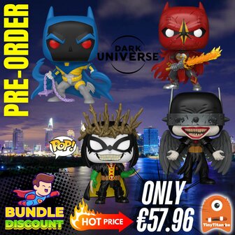 FUNKO POP! Super Discount Bundle of 4 DC THRU YEARS Pre-Order