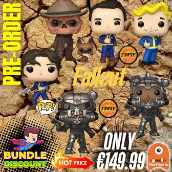 FUNKO POP! Super Discount Bundle of 4 +2 CHASE FALLOUT Pre-Order