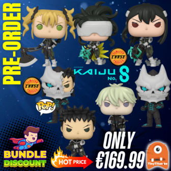 FUNKO POP! Super Discount Bundle of 5 + 2 CHASE KAIJU NO 8 Pre-Order