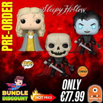 FUNKO POP! Super Discount Bundle of 2 + CHASE SLEEPY HOLLOW Pre-Order