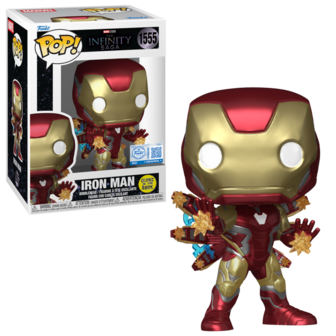 FUNKO POP! Plus Iron Man with Beams GITD 1555 INFINITY SAGA Exclusive Pre-Order