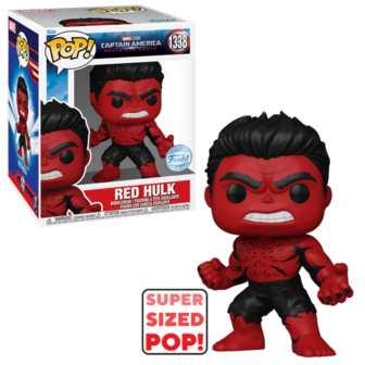FUNKO POP! RED HULK (RETRO) 1338 6 INCH CAPTAIN AMERICA: BRAVE NEW WORLD Exclusive