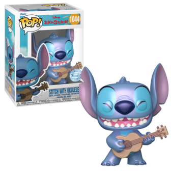 FUNKO POP! STITCH WITH UKULELE (PEARLESCENT) 1044 LILO AND STITCH Exclusive
