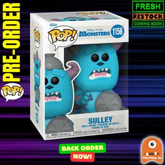 Funko POP! SULLY W/LID 1156 MONSTERS INC 20TH Pixar Back Order