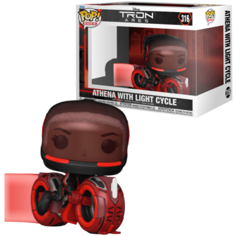 FUNKO POP! RIDE ATHENA WITH LIGHT CYCLE 316 TRON ARES Pre-Order