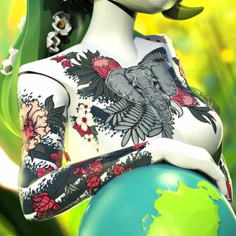 MIGHTY JAXX - Inked Stories: Gaia (Colorized Edition) ft JPK  22CM