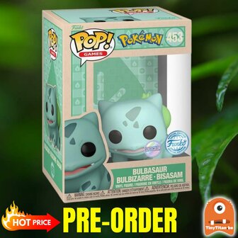 Funko POP! POKEMON 453 BULBASAUR soft color Pre-Order