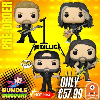 FUNKO POP! Super Discount Bundle of 4 METALLICA Pre-Order