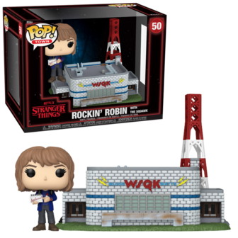 Funko POP! TOWN STRANGER THINGS S5 50 ROCKIN&#039;S ROBIN WITH THE SQUAWK Pre-Order