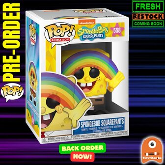 Funko POP! Spongebob - Rainbow 558 SPONGEBOB Back Order