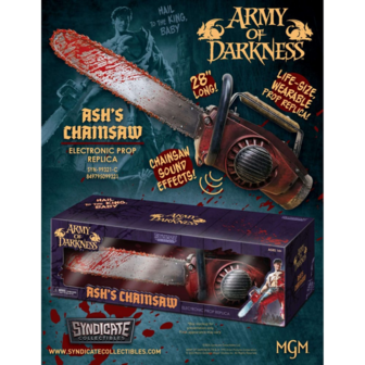 Army of Darkness - Ash&#039;s Chainsaw Electronic 1:1 Scale Life-Size Prop Replica