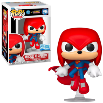 Funko POP! JLA &amp; SONIC 596 Knuckles As Superman Exclusive