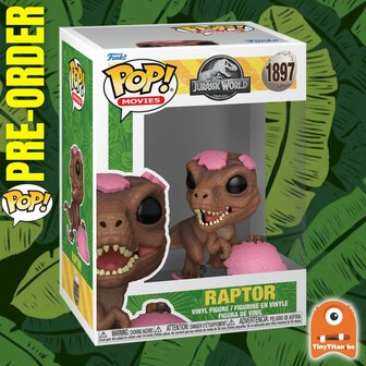 Funko POP! JURASSIC PARK SPRG 1897 Raptor (Pink egg) Pre-Order