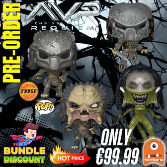 FUNKO POP! Super Discount Bundle of 3 + Chase PREDATOR Pre-Order