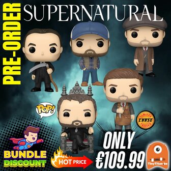 FUNKO POP! Super Discount Bundle of 4 + CHASE SUPERNATURAL Pre-Order