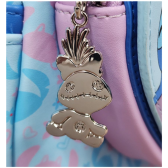LOUNGEFLY Stitch and Angel Puzzle Pieces Mini Backpack Exclusive ed.