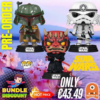 FUNKO POP! Super Discount Bundle of 3 STAR WARS IMPRESSIONS Pre-Order