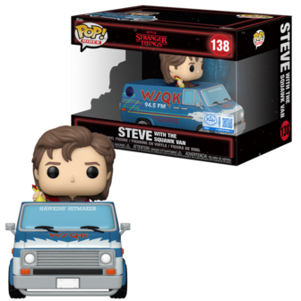 Funko POP! RIDE STRANGER THINGS S5 138 STEVE WITH SWUAWK VAN Exclusive