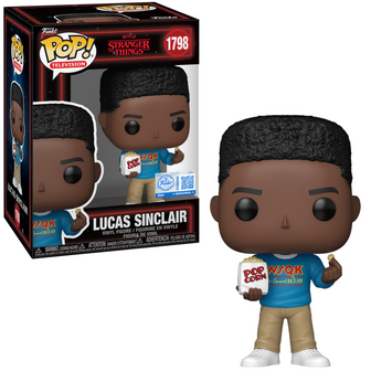 Funko POP!  Stranger Things 1798 Lucas Sinclair (with Popcorn) EXCLUSIVE Pre-Order