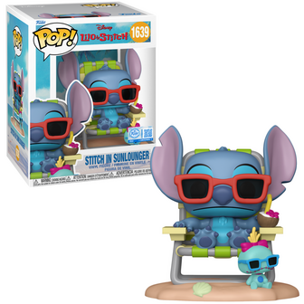 Funko POP! Premium Disney: Lilo &amp; Stitch - Stitch in Sunlounger 1639 EXCLUSIVE
