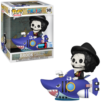 Funko POP! Rides Deluxe Brook with Shark Submerge 141 One Piece NYCC EXCLUSIVE