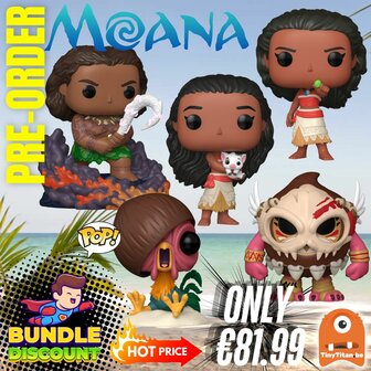 FUNKO POP! Super Discount Bundle of 5 MOANA Pre-Order