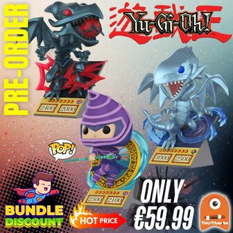 FUNKO POP! Super Discount Bundle of 3 YU-GI-OH! (Card) Pre-Order