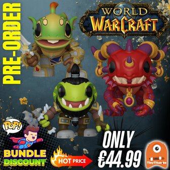 FUNKO POP! Super Discount Bundle of 3 WORLD OF WARCRAFT Pre-Order