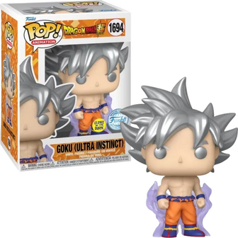Funko POP! DRAGON BALL SUPER 1694 Goku Ultra Instinct (GITD) EXCLUSIVE