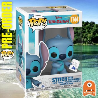 Funko POP! LILO &amp; STITCH 1744 Stitch with Mood Chart Pre-Order